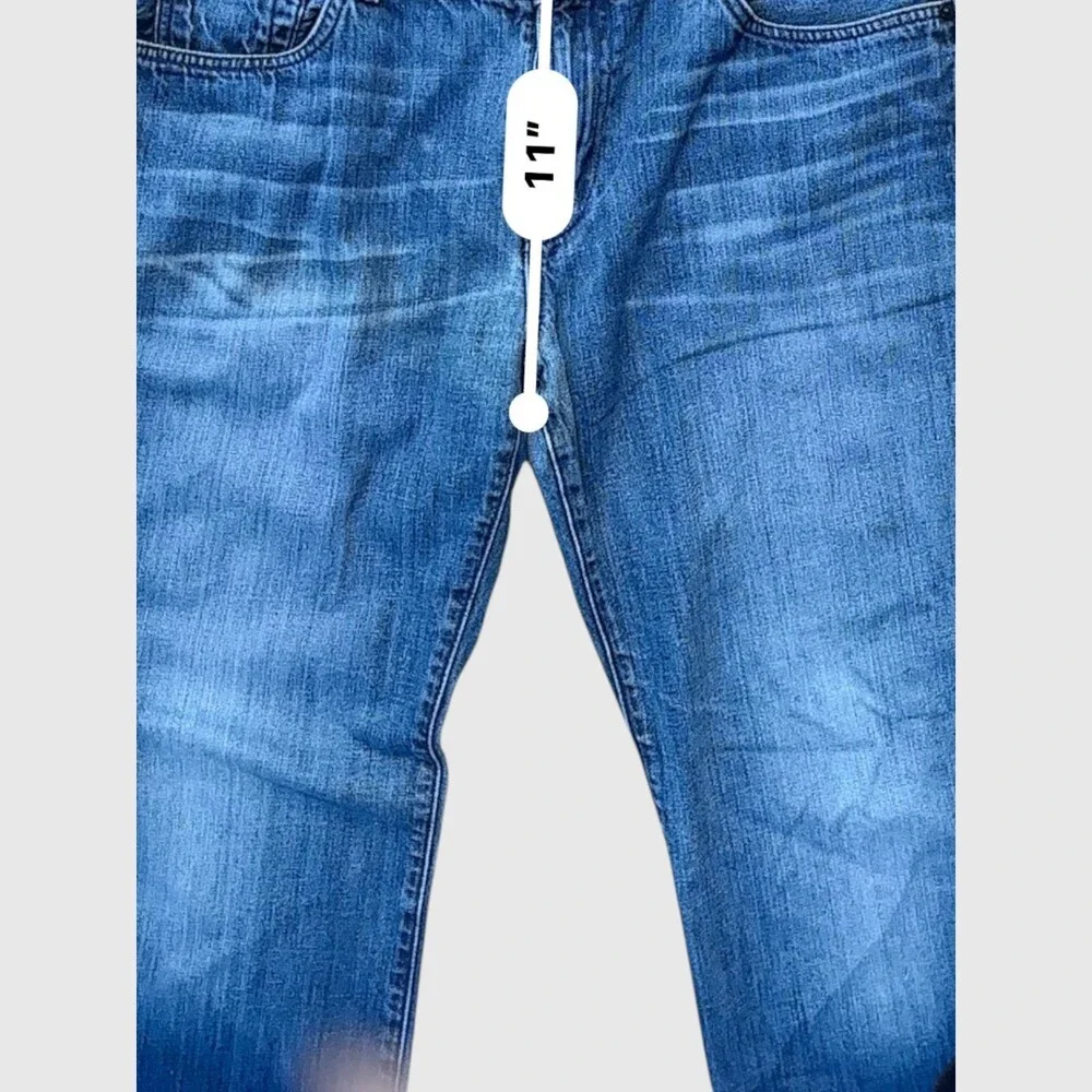 7 For All Mankind Austyn Relaxed Straight Leg Jeans Men's 36 Medium Blue Wash